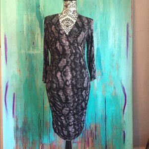 Awesome fitted snake print dress